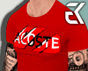 Tight shirt Red+Tattoo