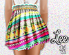 ! Hw Skirt. Bright Aztec