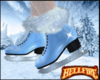 Ice Skates *Blue + Fur