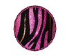 Pink zebra rug