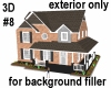3D Background House 8