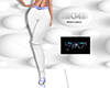 Lady White&Blue JEans