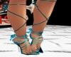 blue sexy strappy heels