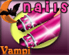 (VMP) PINK Glam Nails!