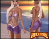 Purp Bikini & Skirt Set