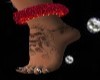 Glitter Anklets L [Red]