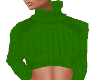 Green winter sweater