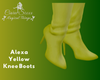 Alexa Yellow Knee Boots