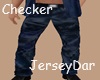 Checker Jeans Dark Blue