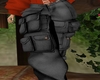 D BLACK CARGO PANTS