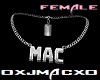 [J] Silver Mac Necklace