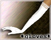 gloves - long white lace