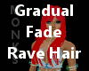 Gradual Fade Rave Hair