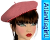 Pink Beret with Pearls