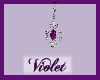 (V) Purple  earrings