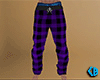 Purple PJ Pants Plaid M