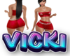 red glitter set