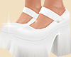White doll shoes