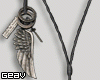 P. Wing Cross Necklace
