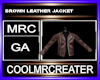 BROWN LEATHER JACKET