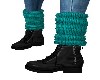 WINTER BOOTS/ TEAL SOCKS