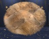 Round Christmas Fur Rug