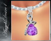 Purple swirl necklace