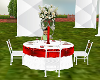 Red & White Table