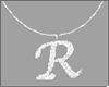 Letter R Necklace - F -