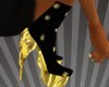Black & Gold Plat Shoes