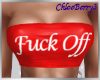  Off Tube Top Red