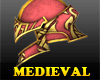 Medieval Helmet 01 Red