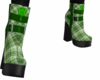 (EB)Green Plaid Boots