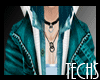 [TechS]JEAN teal hoodie