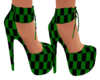 Green/B Checker Shoes