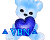 Stickers teddy bear blue