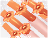 $K Cute Orange Nails