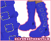 Blue Buckle Boots