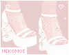 [NEKO] Charm Shoes White