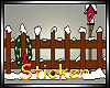 Christmas Fence Sticker