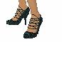 black satin heels