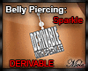*M* Belly Piercing