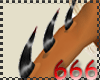 (666) black arm horns