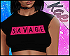 K| Savage Crop Top Pink