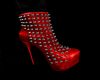 Poppy Red Studded Boot