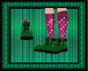 (WWGreen Hikers Pink sox