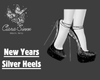 New Years Silver Heels