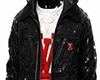 LV Jacket Black & Red
