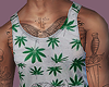 Tank Top Weed White