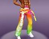 RAVE rainbow pants